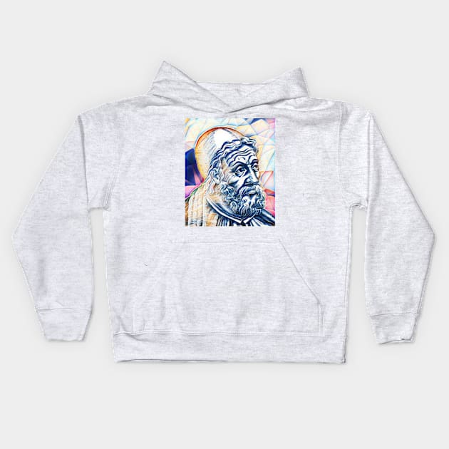 Ptolemy Portrait | Ptolemy Artwork 12 Kids Hoodie by JustLit